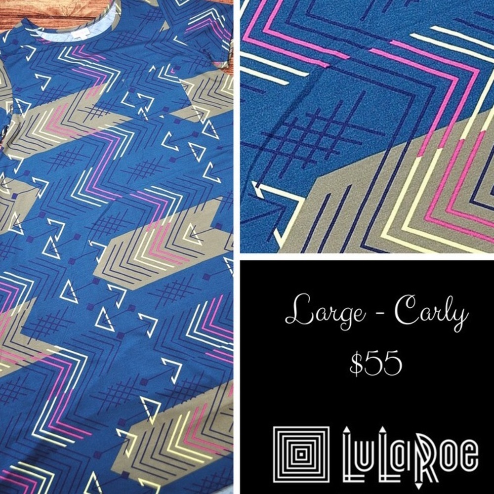 LuLaRoe Carly Swing Dress  - Large
